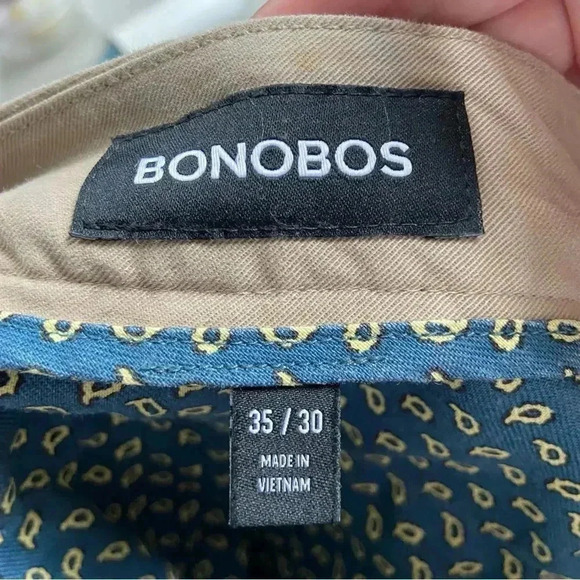 Bonobos Slim Original Chino Khaki size 35x30 - Picture 11 of 15